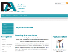 Tablet Screenshot of dowlingpromos.com